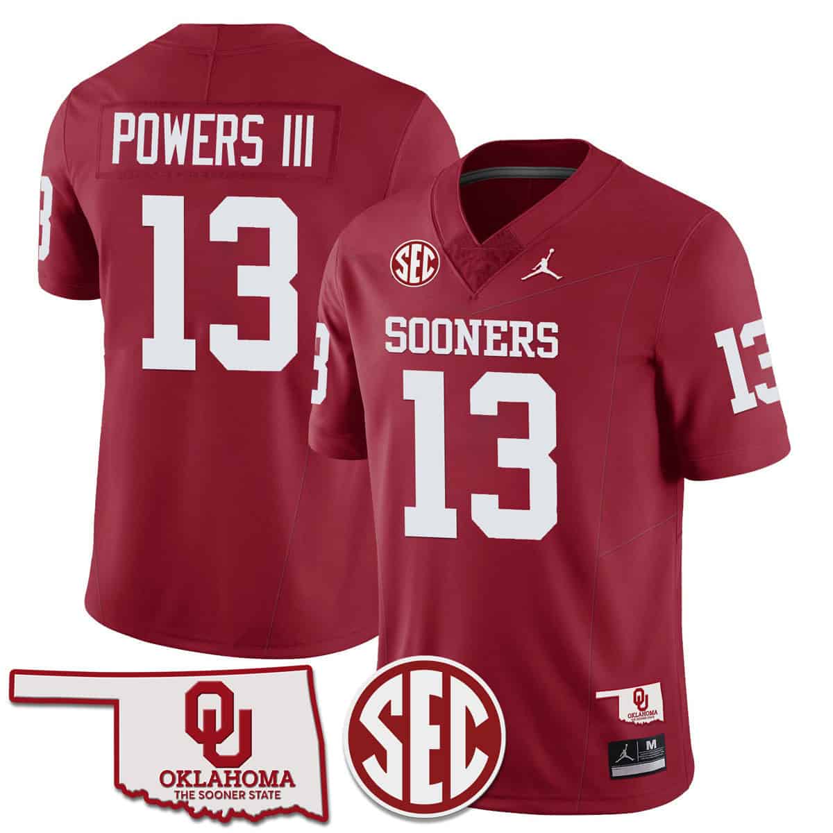 Oklahoma Sooners SEC Patch Vapor Premier Limited Jersey - All Stitched #10 10JWHGXV