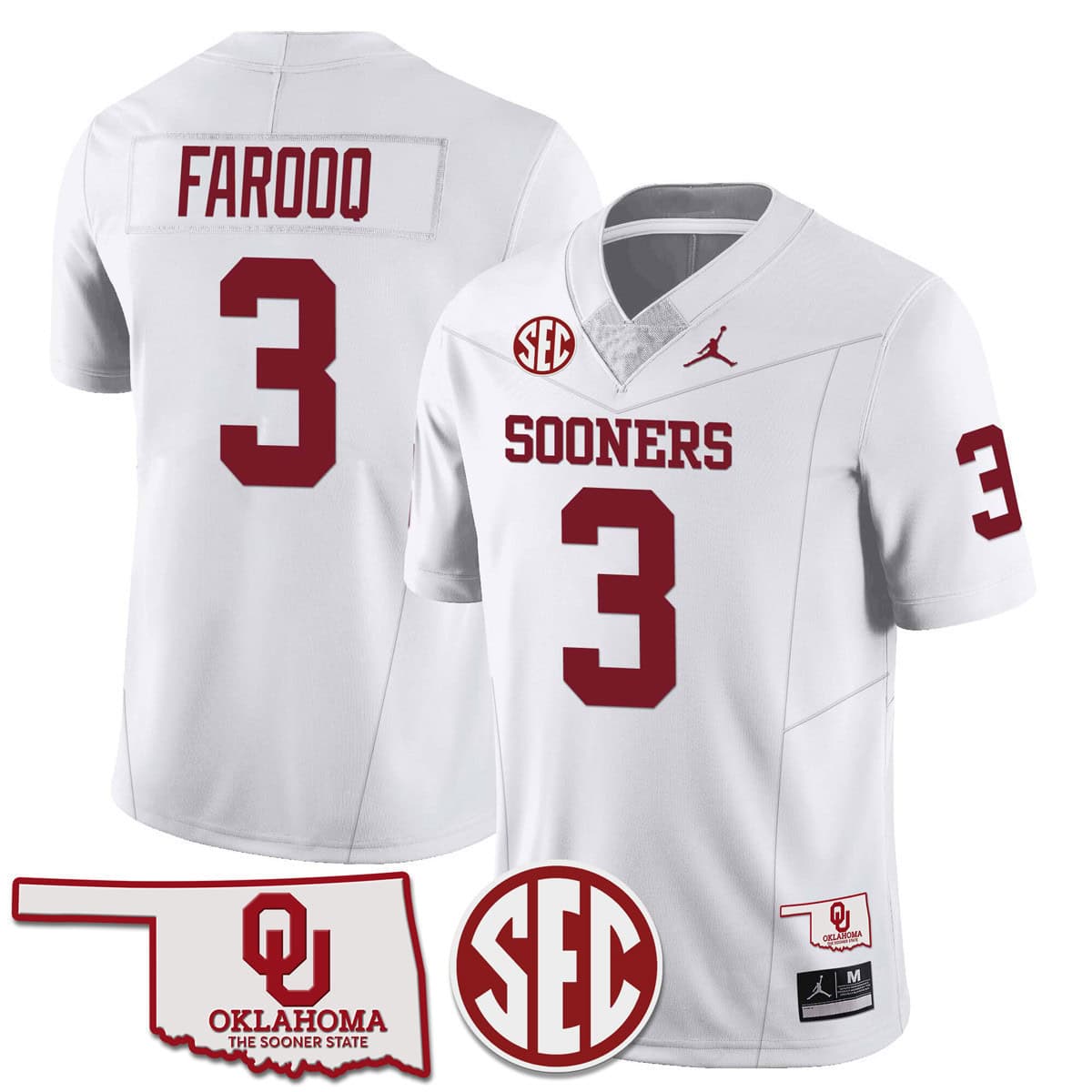 Oklahoma Sooners SEC Patch Vapor Premier Limited Jersey - All Stitched #14 WJ2ZVGXV