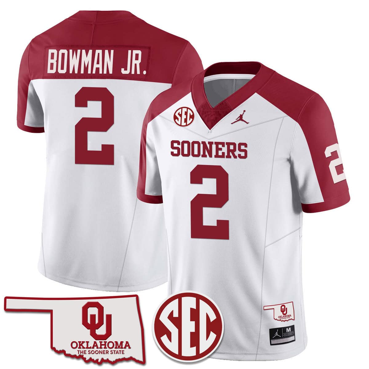 Oklahoma Sooners SEC Patch Vapor Premier Limited Jersey - All Stitched #17 MM1PUGXV