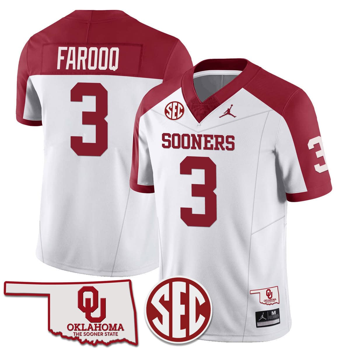 Oklahoma Sooners SEC Patch Vapor Premier Limited Jersey - All Stitched #19 KKAV8GXV