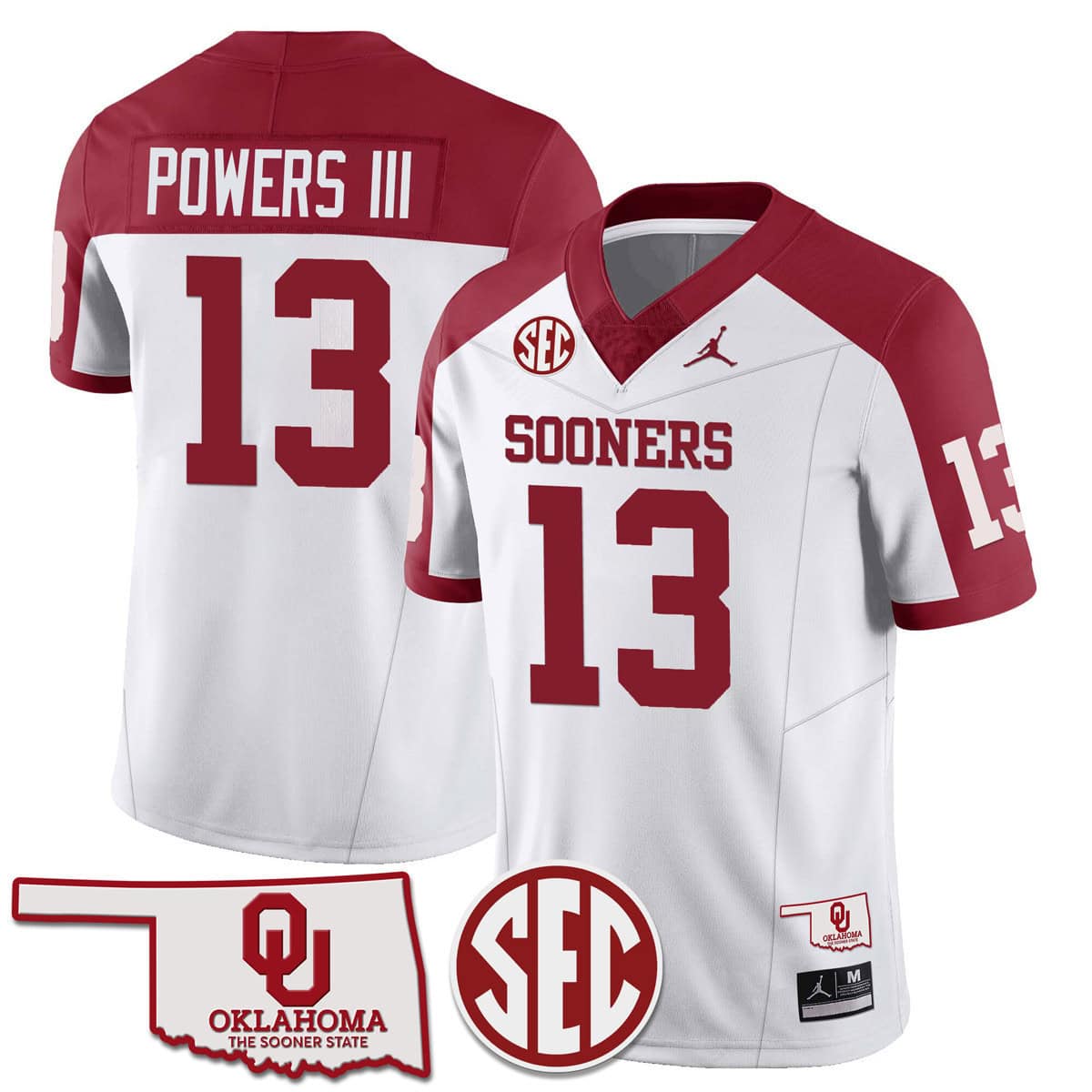Oklahoma Sooners SEC Patch Vapor Premier Limited Jersey - All Stitched #20 V1SC9GXV