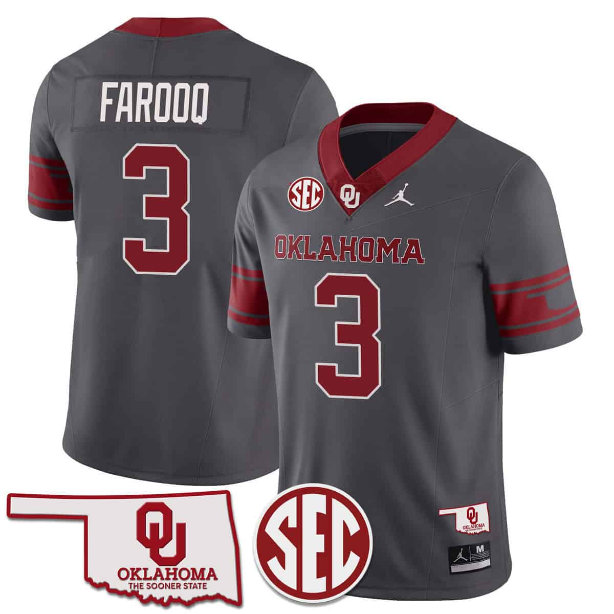 Oklahoma Sooners SEC Patch Vapor Premier Limited Jersey - All Stitched #24 KBJDXGXV