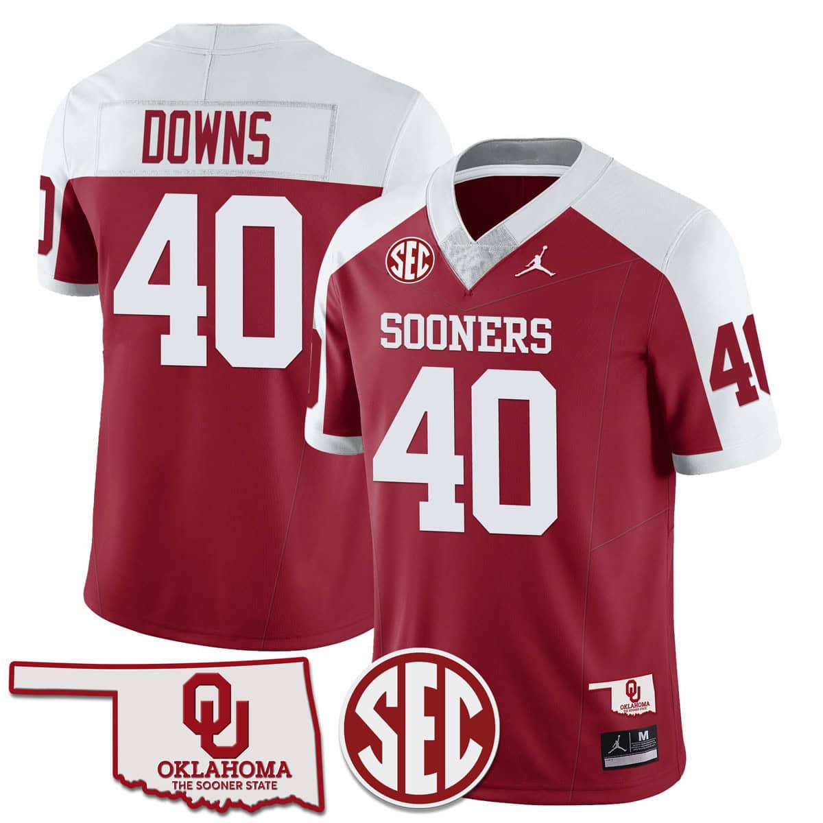 Oklahoma Sooners SEC Patch Vapor Premier Limited Jersey - All Stitched #3 EVIAVGXV
