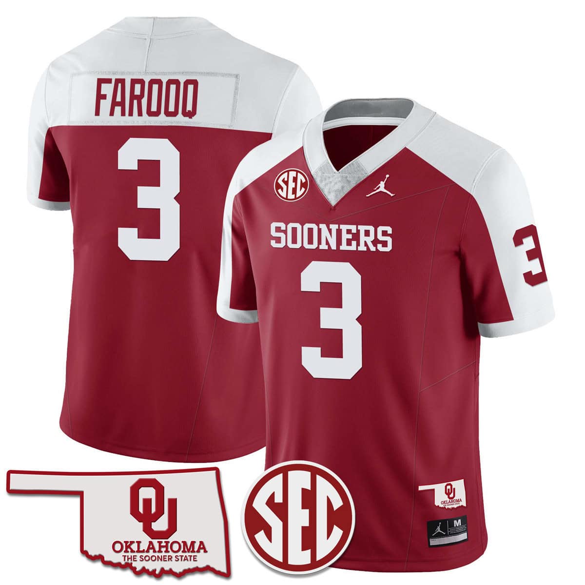 Oklahoma Sooners SEC Patch Vapor Premier Limited Jersey - All Stitched #4 OTJHRGXV
