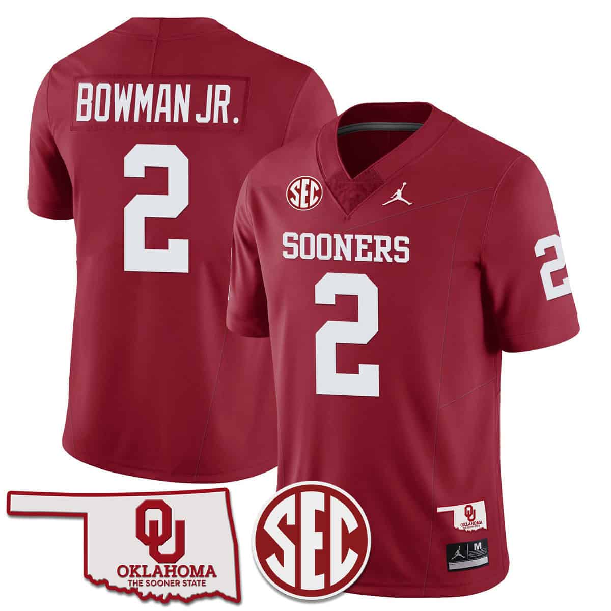 Oklahoma Sooners SEC Patch Vapor Premier Limited Jersey - All Stitched #7 GMCDOGXV