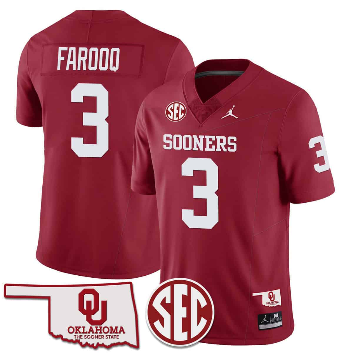 Oklahoma Sooners SEC Patch Vapor Premier Limited Jersey - All Stitched #9 QUHBMGXV