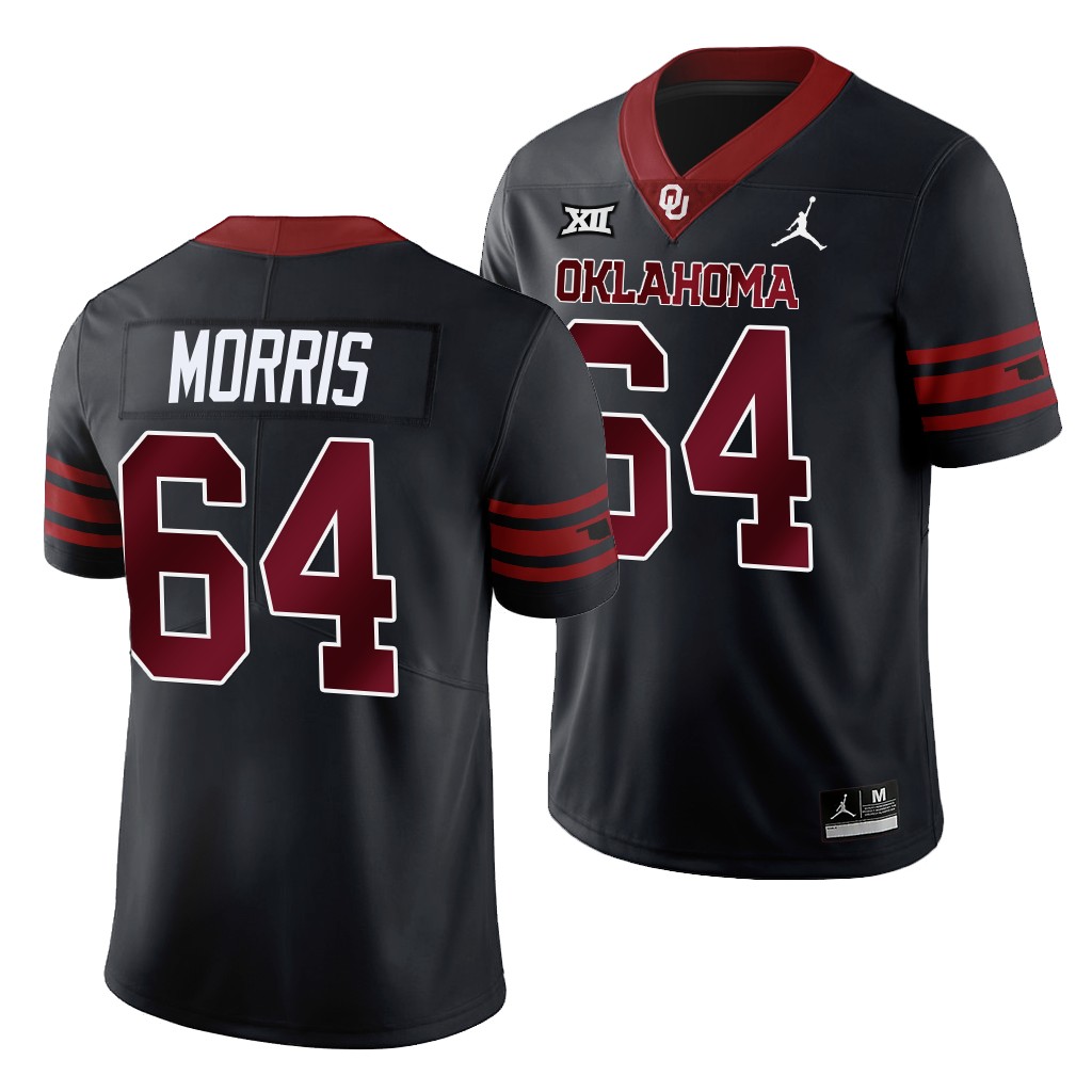 Oklahoma Sooners Unity Wanya Morris #64 Anthracite Alternate Jersey EUDYUGXV