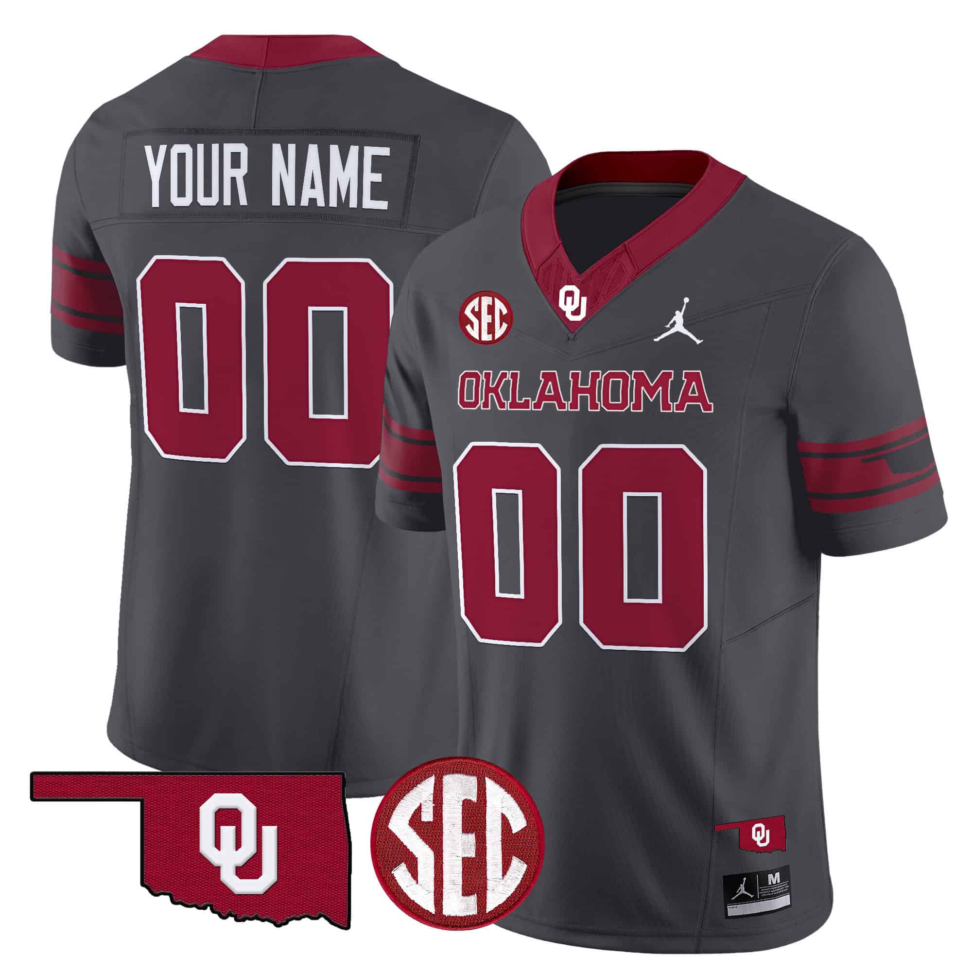 Oklahoma Sooners Vapor Limited Custom Jersey - SEC Patch - All Stitched #2 0GOBLGXV
