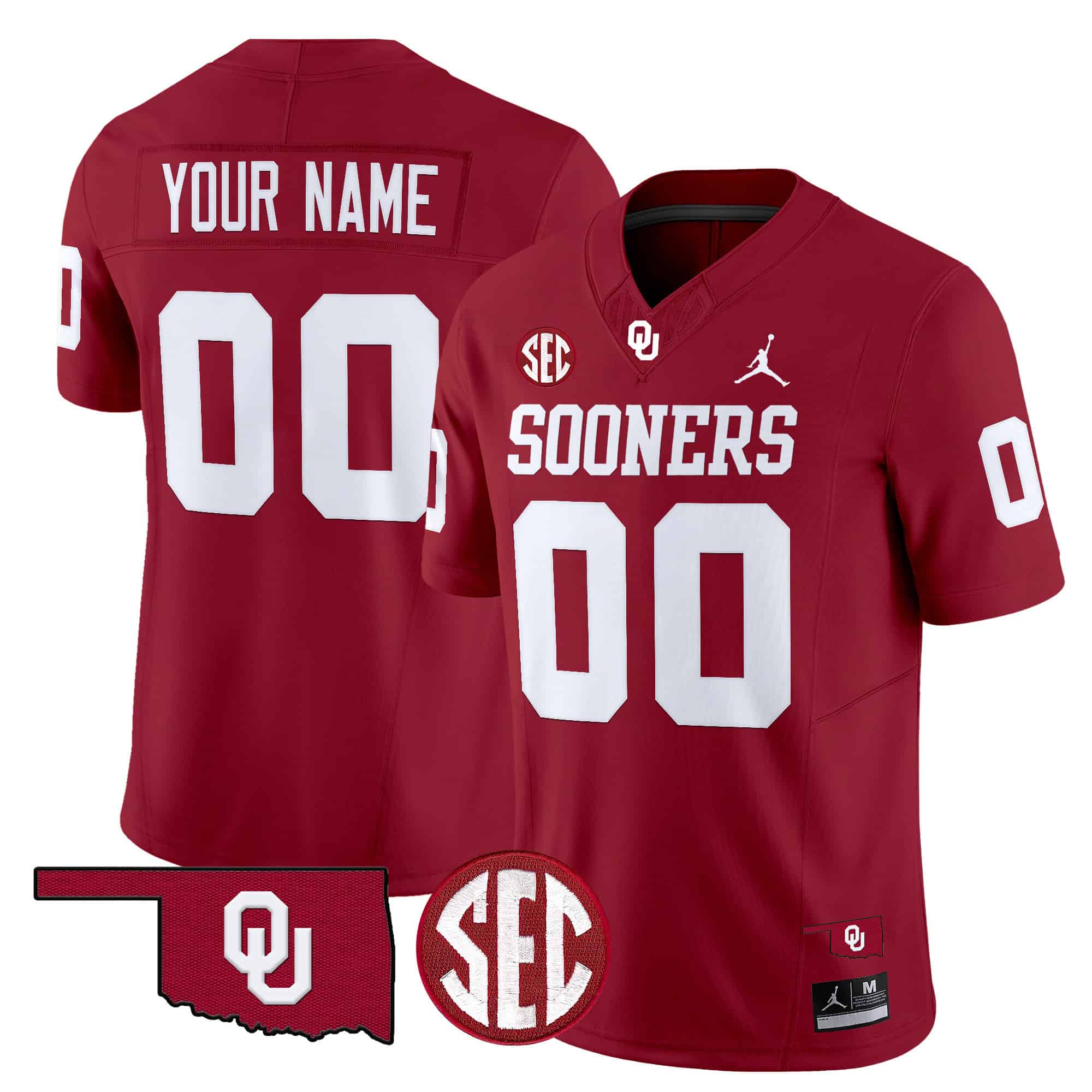 Oklahoma Sooners Vapor Limited Custom Jersey - SEC Patch - All Stitched #4 WWP1JGXV