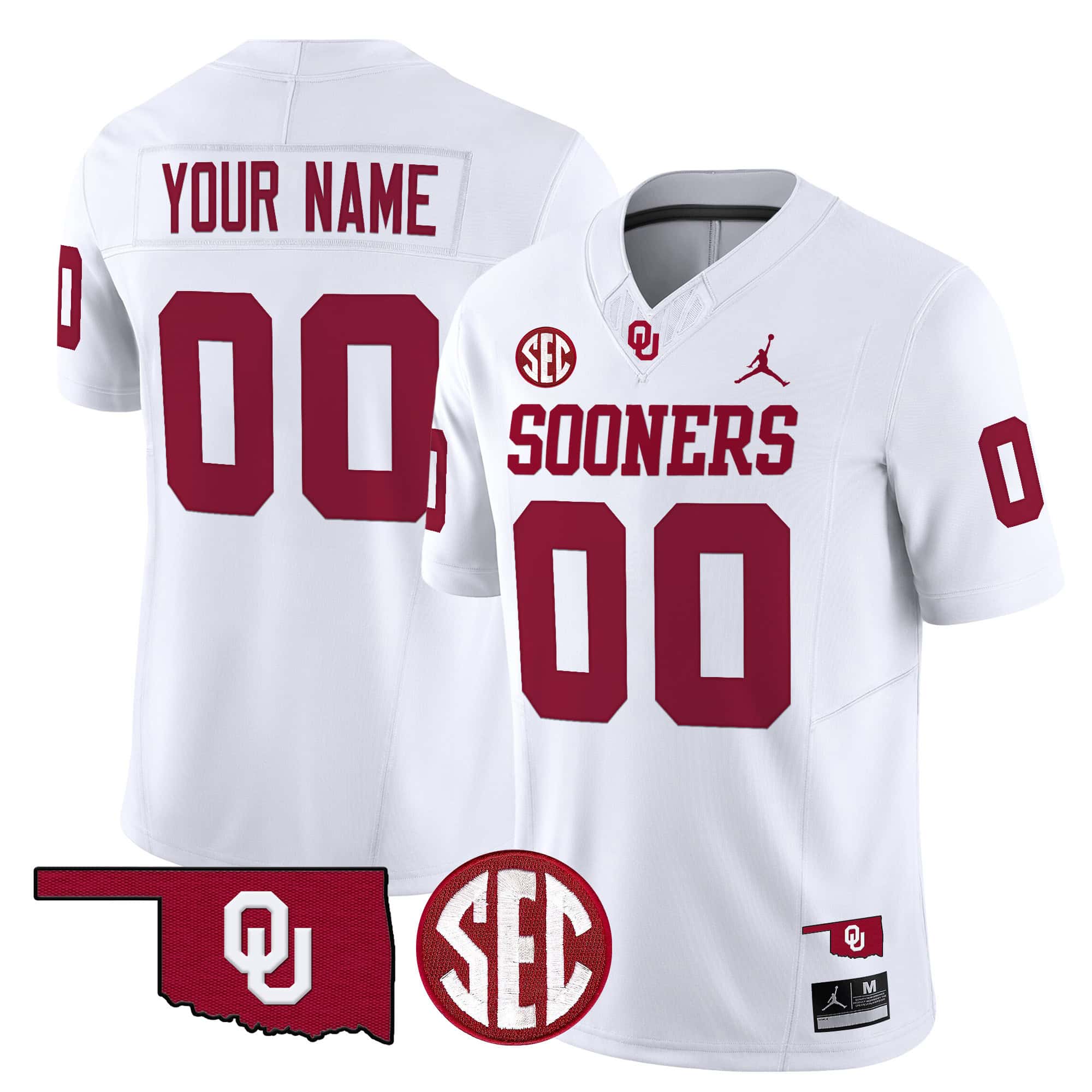 Oklahoma Sooners Vapor Limited Custom Jersey - SEC Patch - All Stitched #5 AHUBTGXV