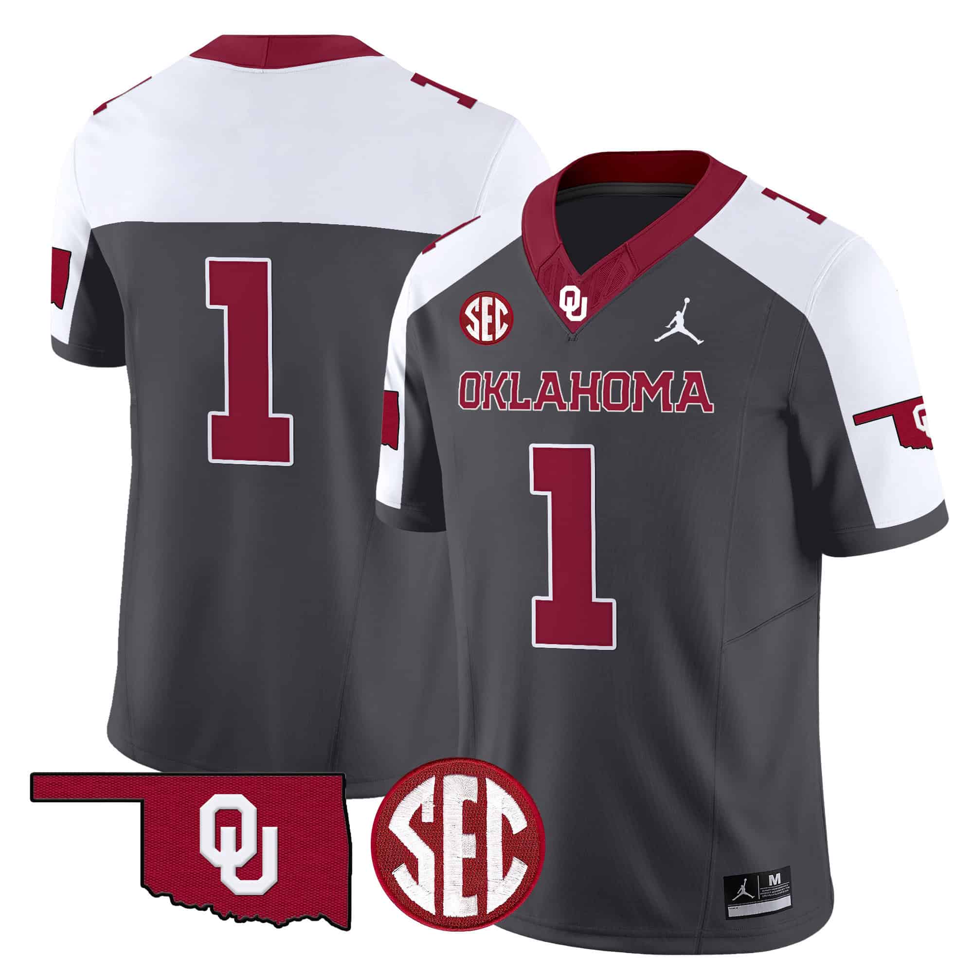 Oklahoma Sooners Vapor Limited Jersey - SEC Patch - All Stitched #12 XM1W2GXV