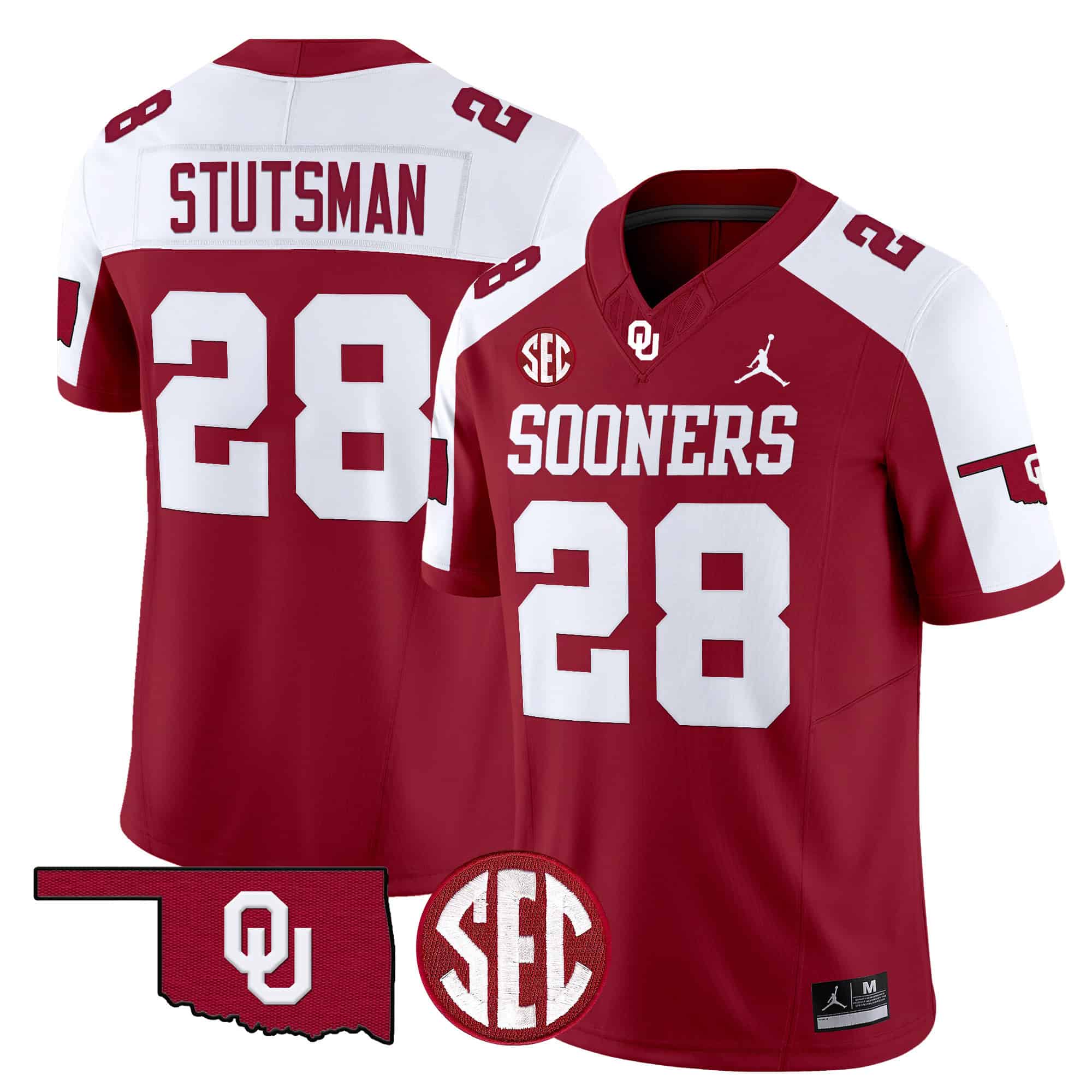 Oklahoma Sooners Vapor Limited Jersey - SEC Patch - All Stitched #25 9EZUTGXV