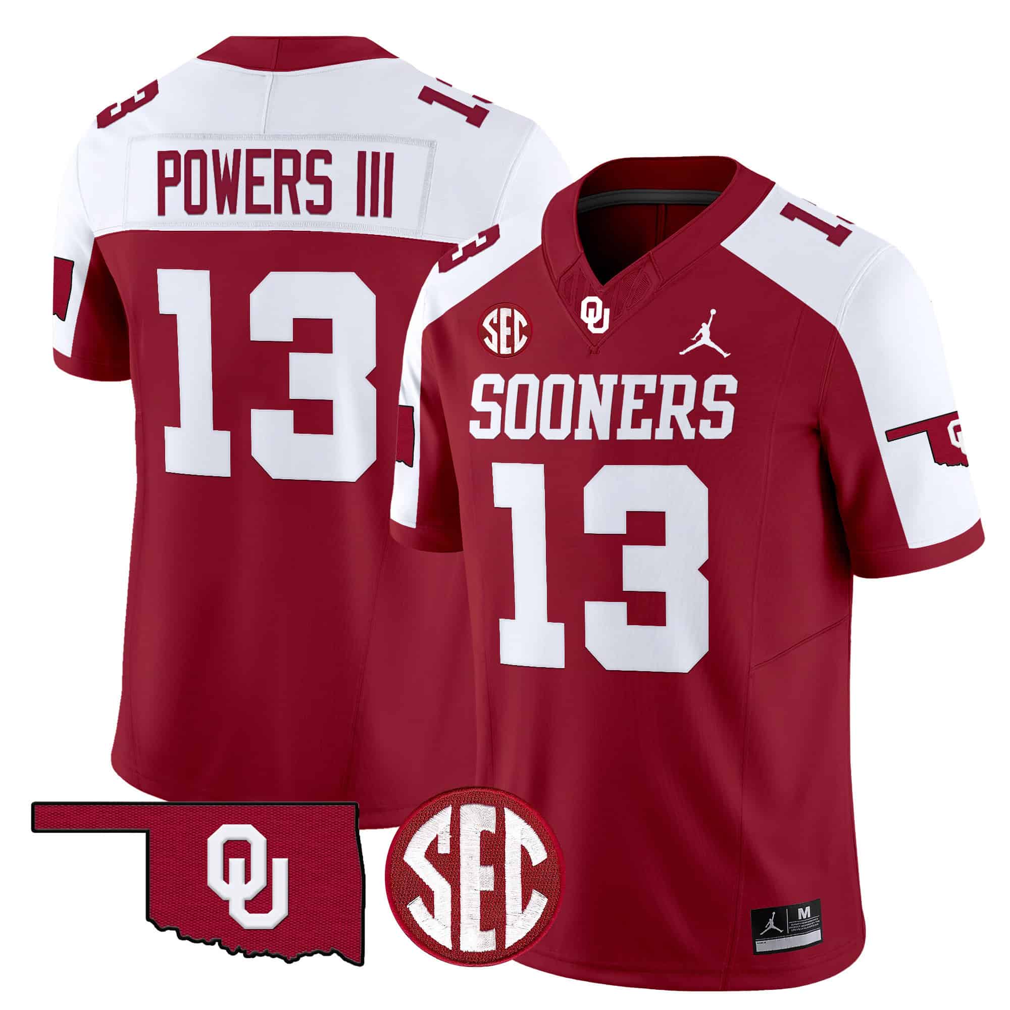 Oklahoma Sooners Vapor Limited Jersey - SEC Patch - All Stitched #34 WEVPIGXV