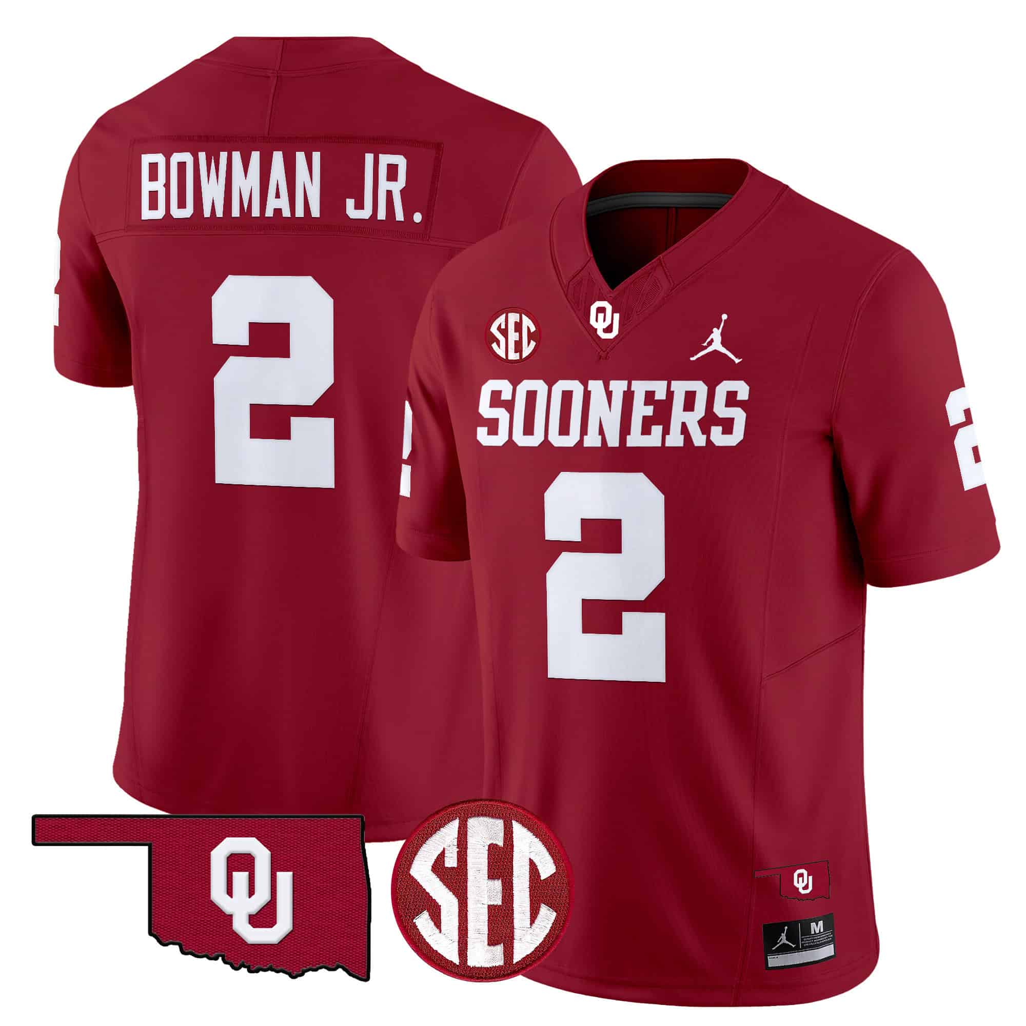 Oklahoma Sooners Vapor Limited Jersey - SEC Patch - All Stitched #40 2RTL9GXV