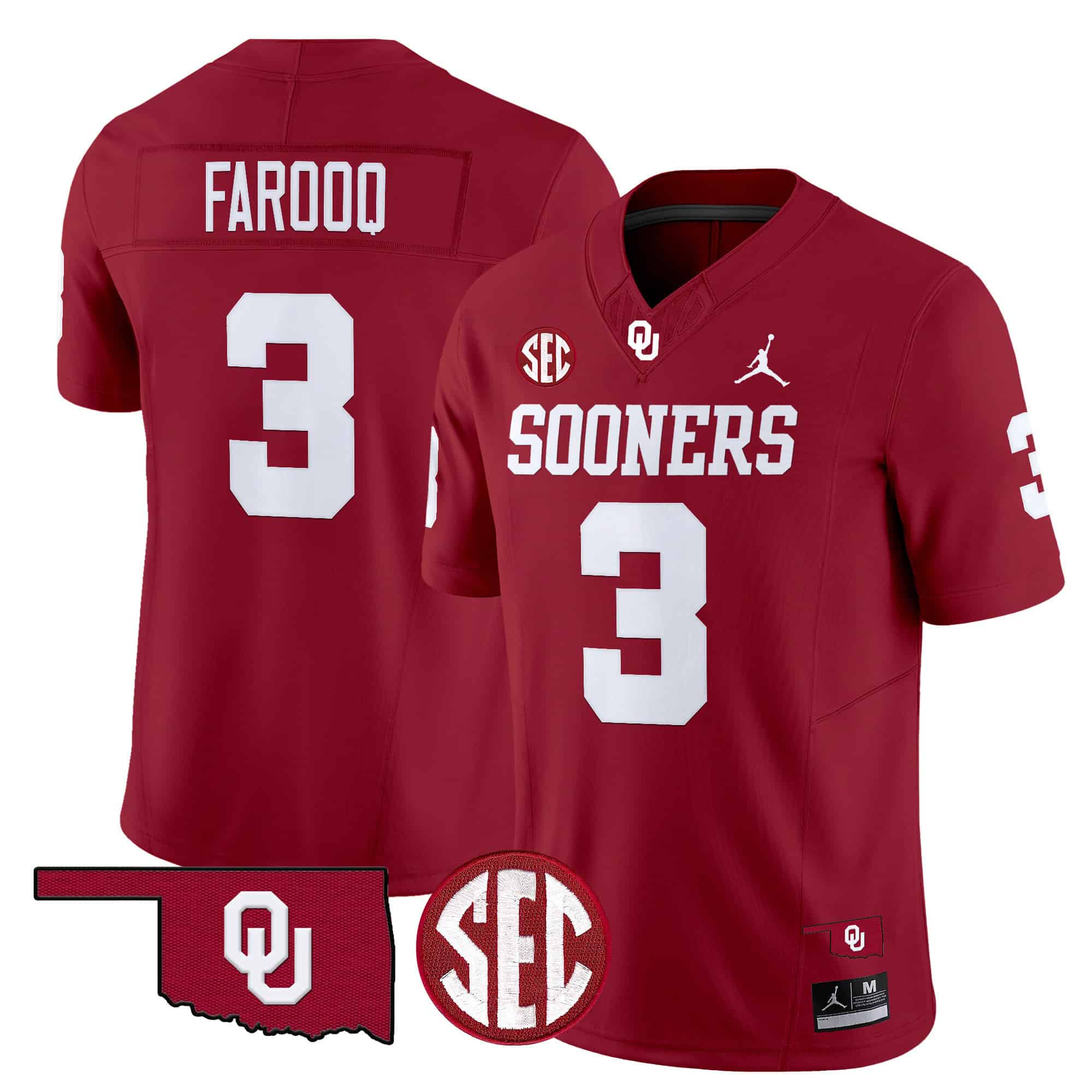 Oklahoma Sooners Vapor Limited Jersey - SEC Patch - All Stitched #44 K5FAUGXV