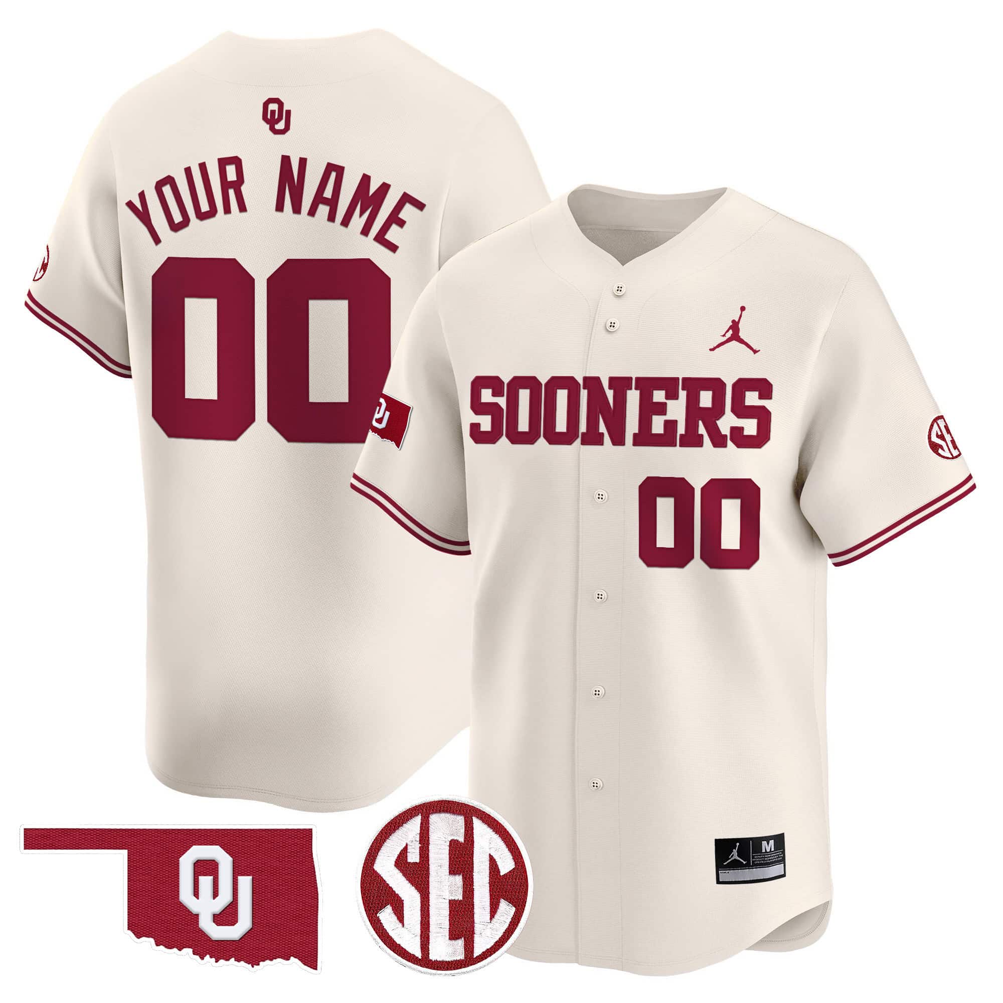 Oklahoma Sooners Vapor Premier Limited Custom Jersey V2 - SEC Patch - All Stitched #5 V5E0AGXV