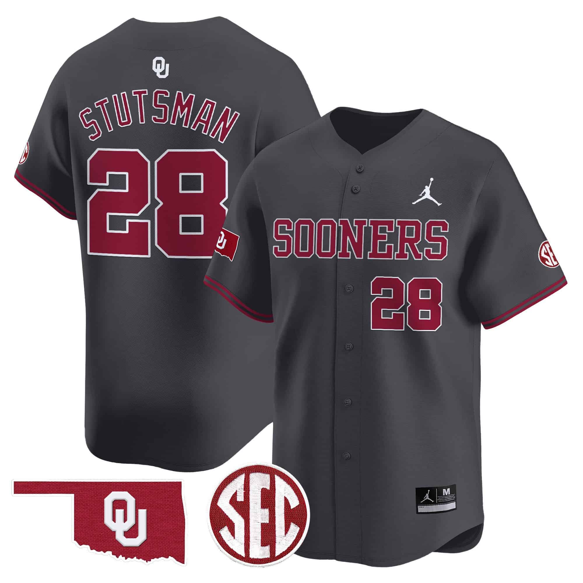 Oklahoma Sooners Vapor Premier Limited Jersey V2 - SEC Patch - All Stitched #19 5TQJDGXV
