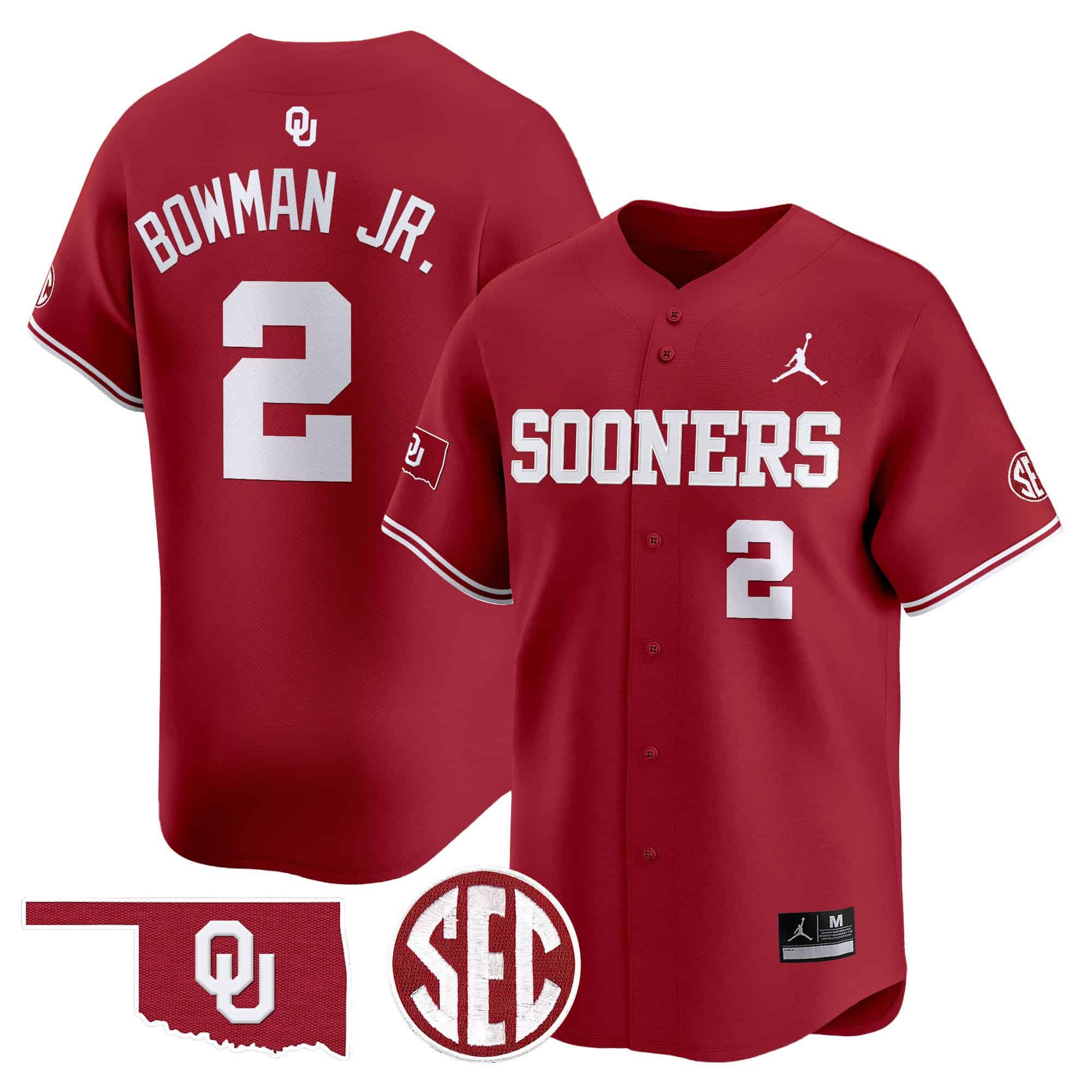 Oklahoma Sooners Vapor Premier Limited Jersey V2 - SEC Patch - All Stitched #2 NXMUZGXV