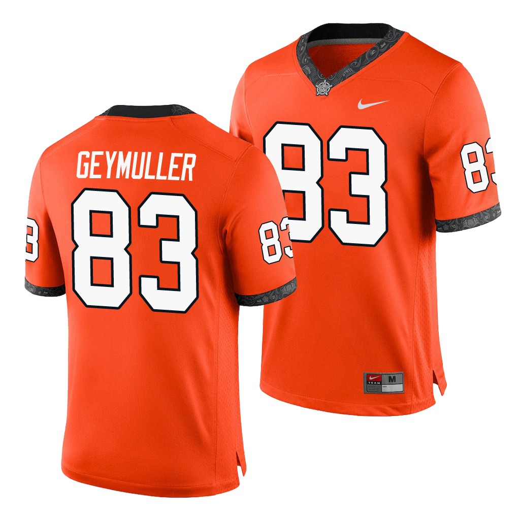 Oklahoma State Cowboys Gordie Geymuller Orange College Game Jersey KM5NQGXV