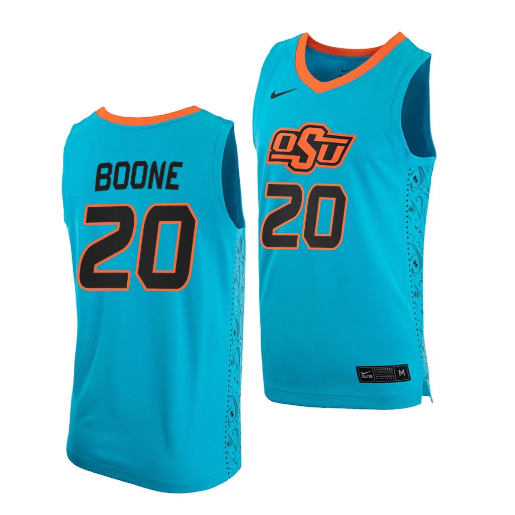 Oklahoma State Cowboys Keylan Boone Blue College Jersey D4GUNGXV