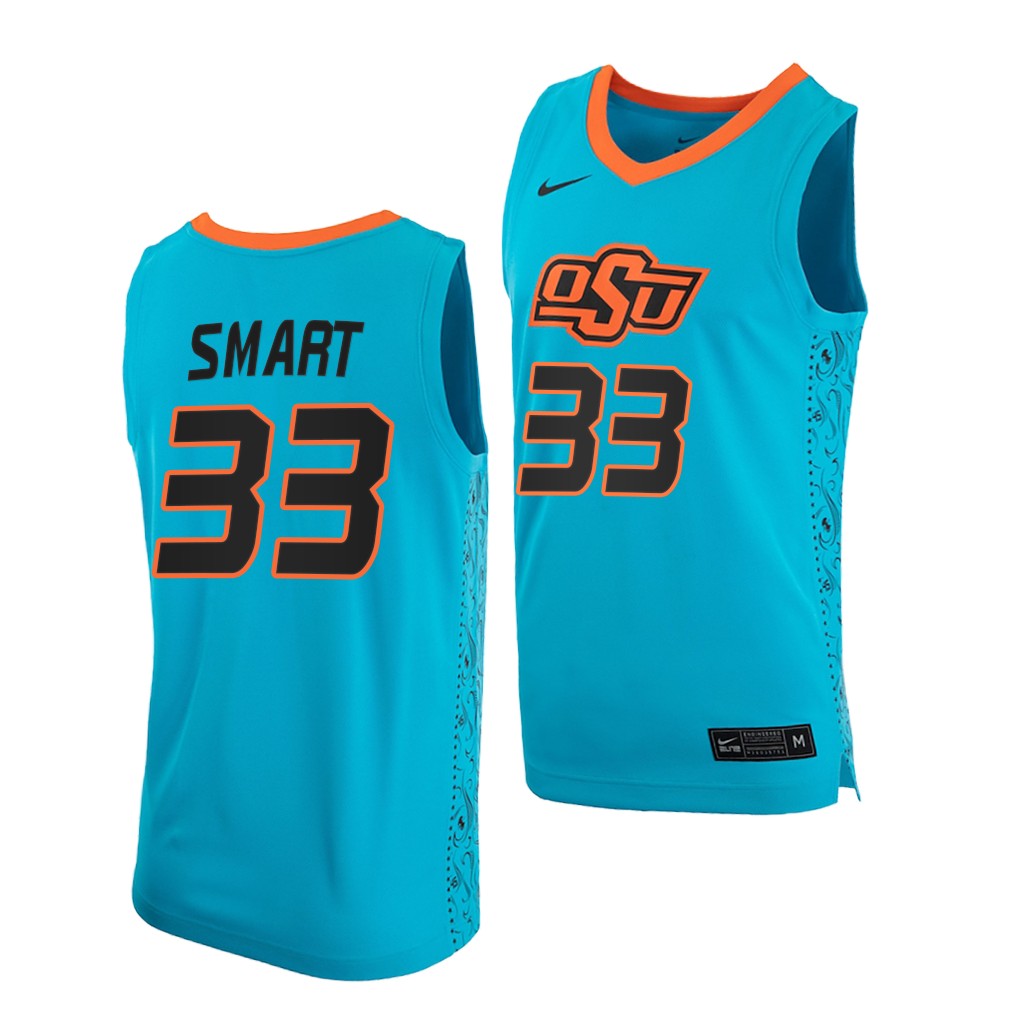 Oklahoma State Cowboys Marcus Smart Blue College Jersey CDYLCGXV
