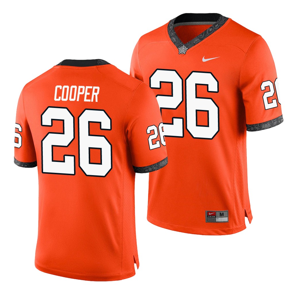 Oklahoma State Cowboys Micah Cooper Orange College Game Jersey HMVX6GXV