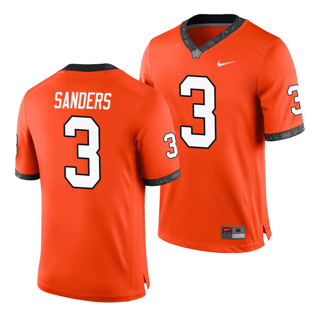 Oklahoma State Cowboys Spencer Sanders Orange College Game Jersey UAXJEGXV