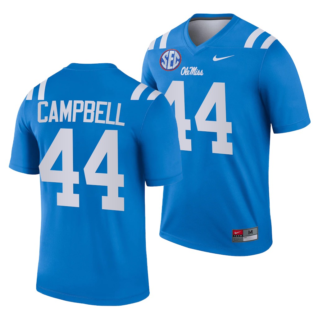 Ole Miss Rebels Chance Campbell 44 Blue -22 College Legend Jersey Men WQQMVGXV