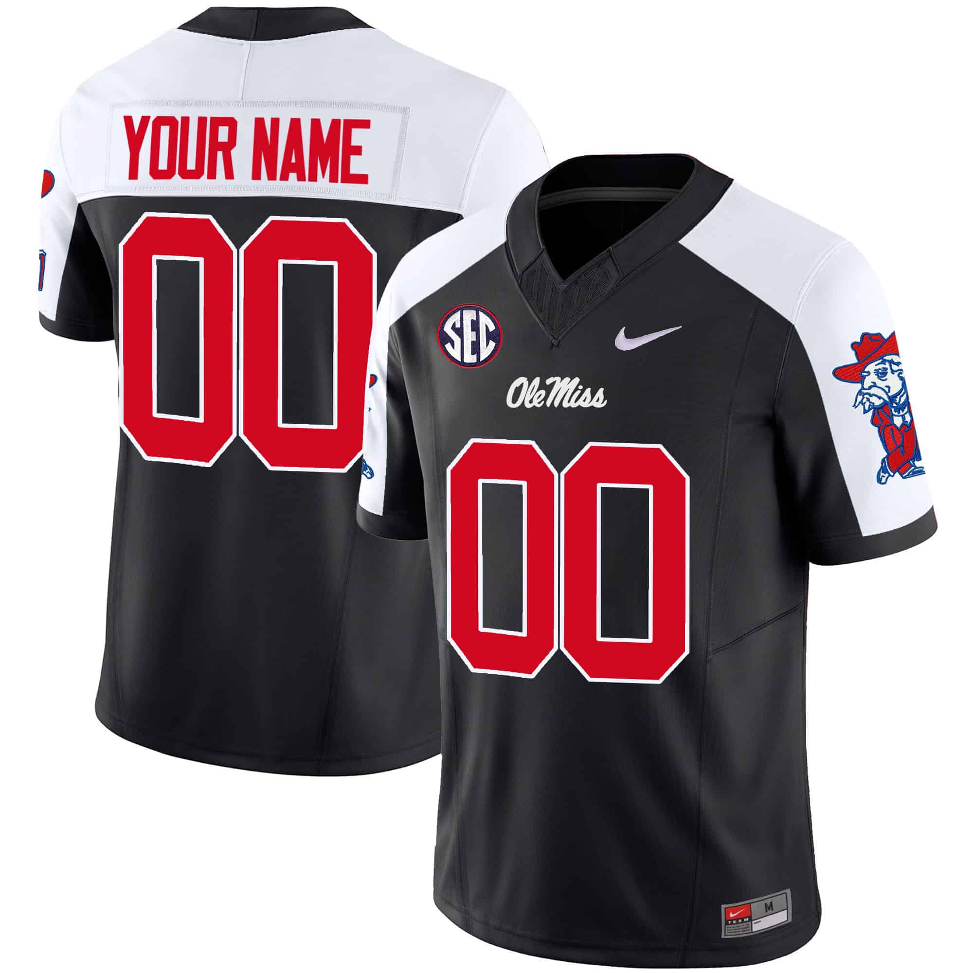 Ole Miss Rebels Vapor Limited Custom Jersey - All Stitched #1 UJUBGGXV