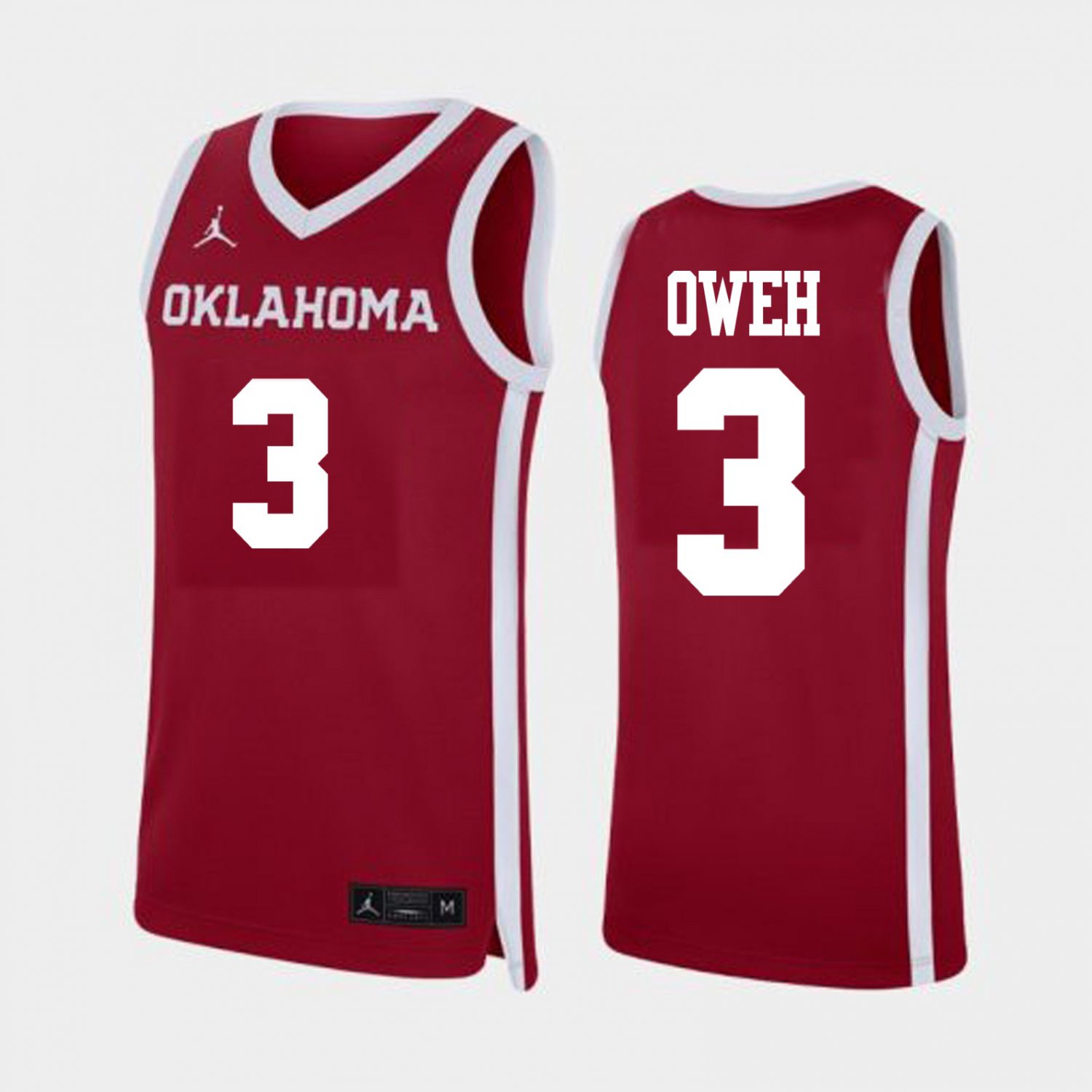Otega Oweh Jersey #3 Oklahoma Sooners College Basketball Red J6G7CGXV