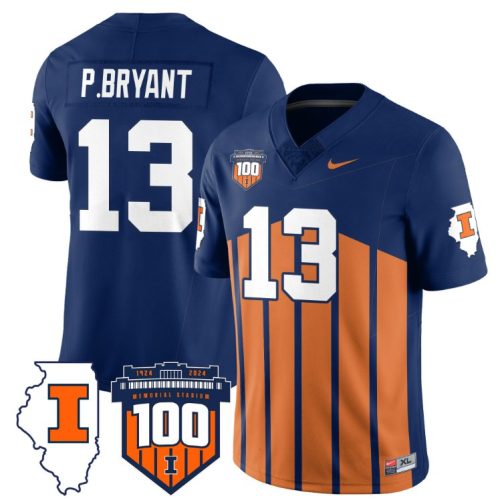 Pat Bryant Jersey #13 Illinois Fighting Vapor Limited College Football Stitched Throwback CDSX6GXV