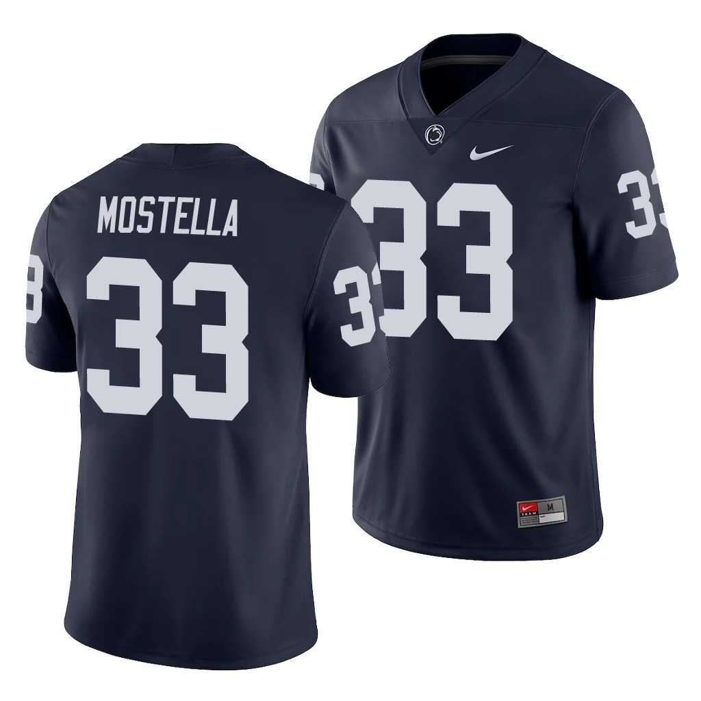 Penn State Nittany Lions Bryce Mostella Navy College Game Jersey K29T8GXV
