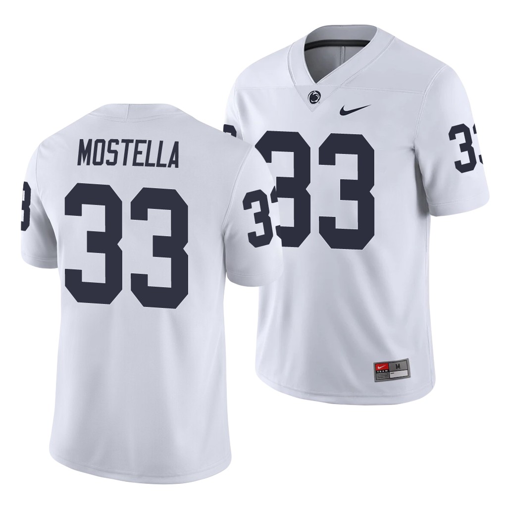 Penn State Nittany Lions Bryce Mostella White College Game Jersey JGMXUGXV
