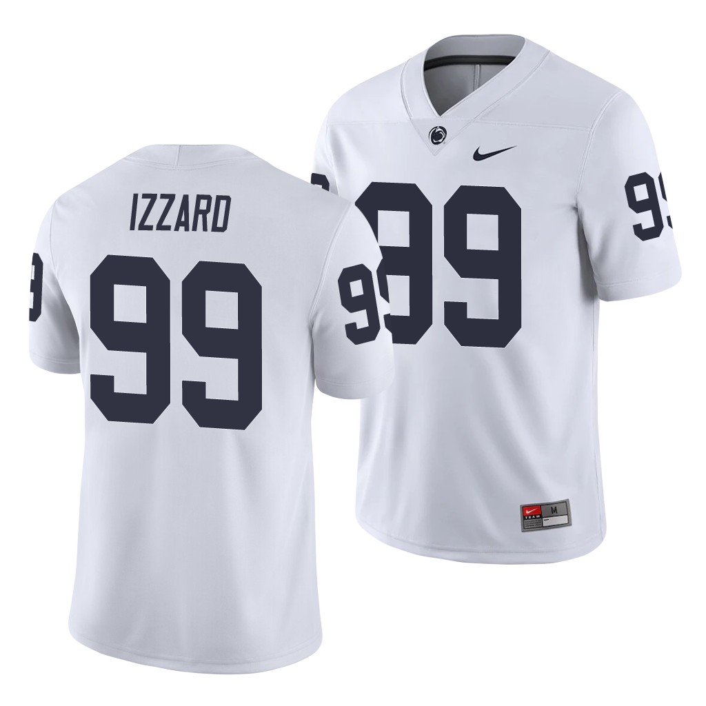 Penn State Nittany Lions Coziah Izzard White College Game Jersey P3AWQGXV