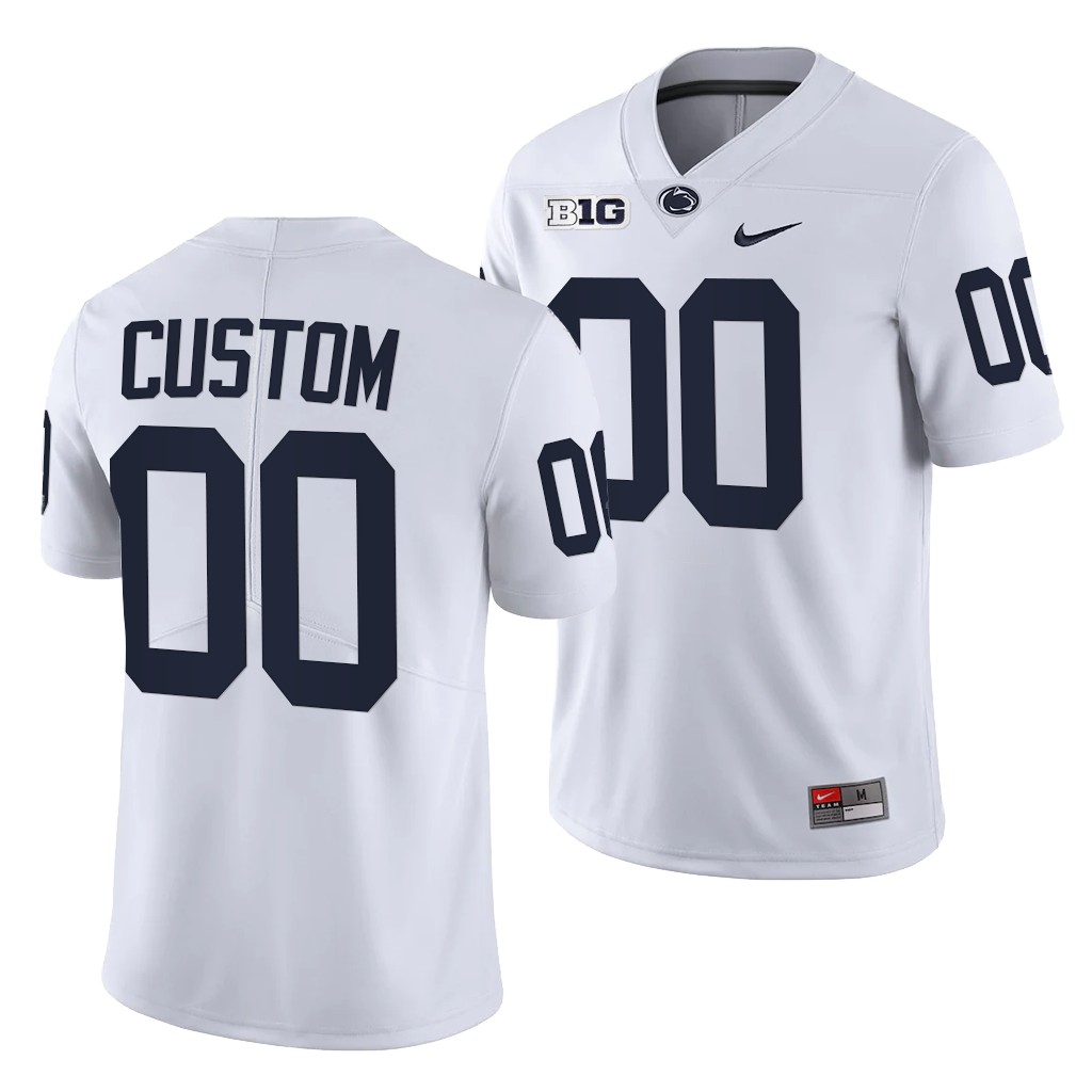 Penn State Nittany Lions Custom 00 White -22 College Limited Jersey Men STG6BGXV