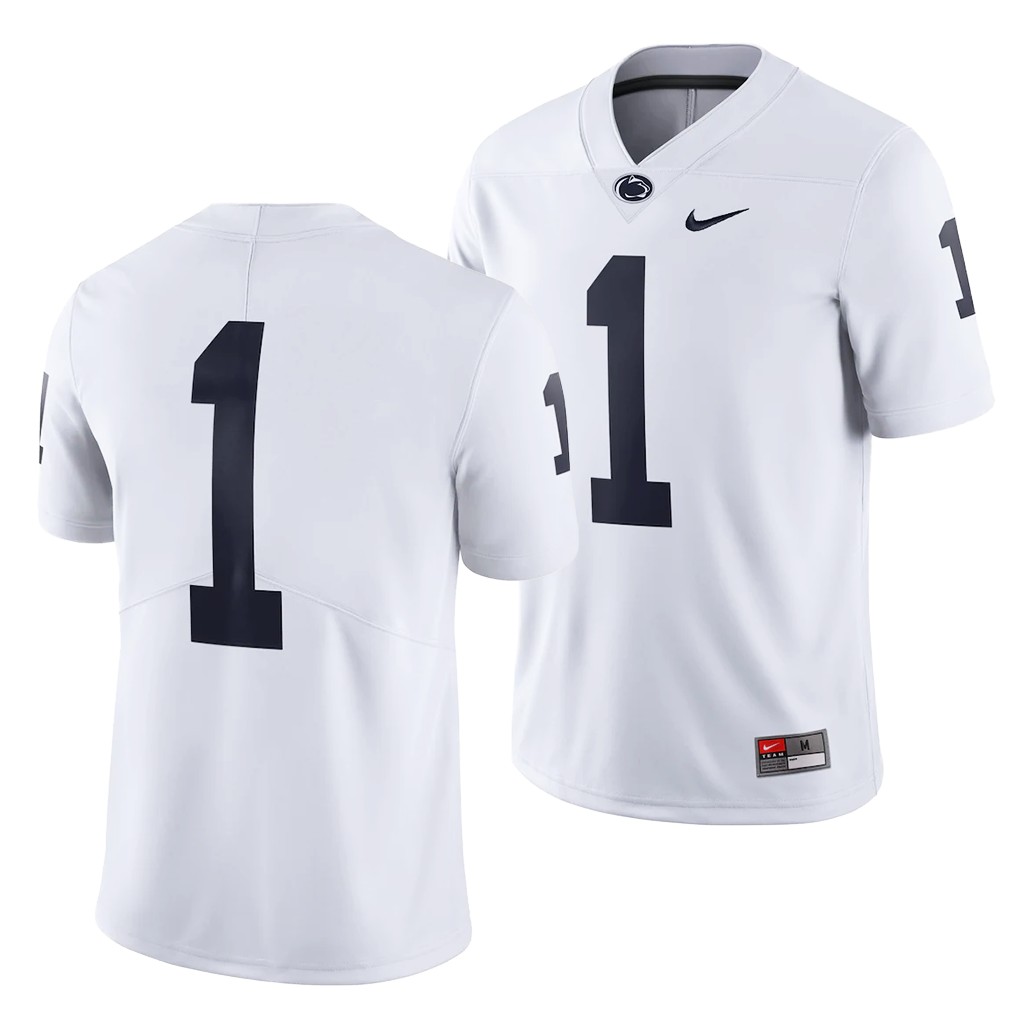 Penn State Nittany Lions Custom 1 White College Limited Jersey Men RVDNSGXV