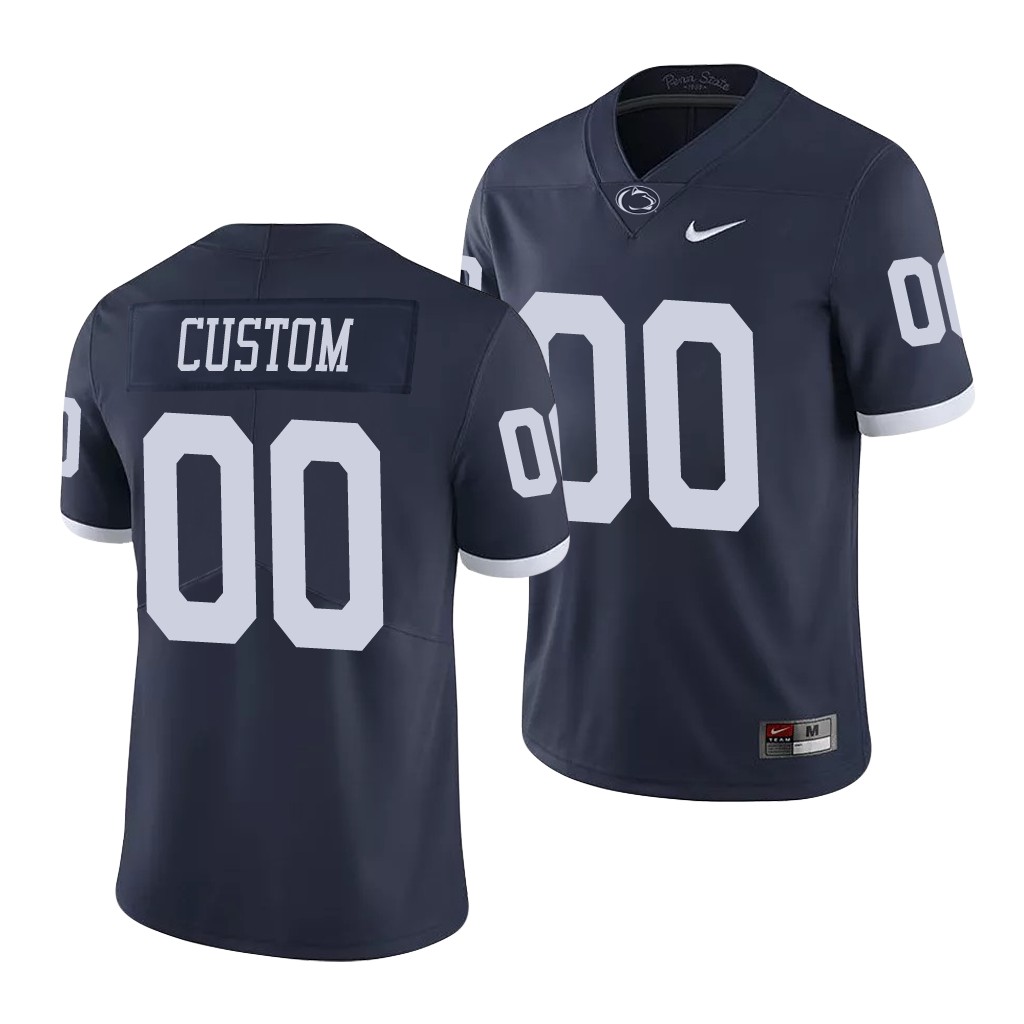 Penn State Nittany Lions Custom Navy Limited College Jersey JQ1SNGXV