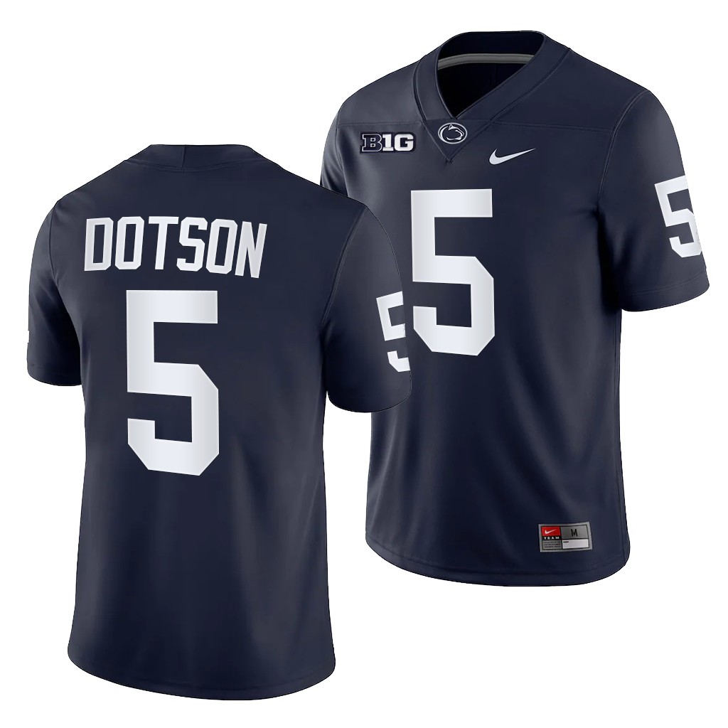 Penn State Nittany Lions Jahan Dotson 5 Navy -22 College Game Jersey Men ITSPOGXV
