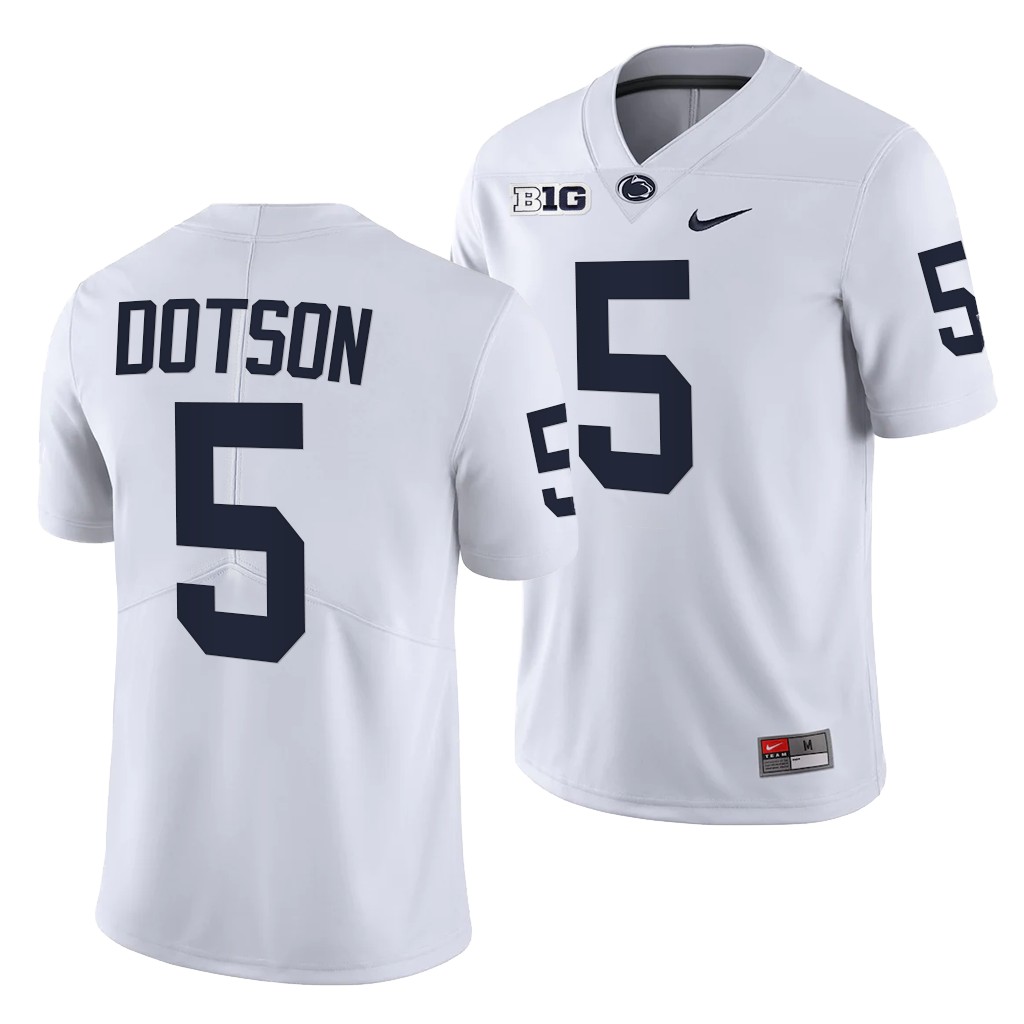 Penn State Nittany Lions Jahan Dotson 5 White -22 College Limited Jersey Men JI1G3GXV