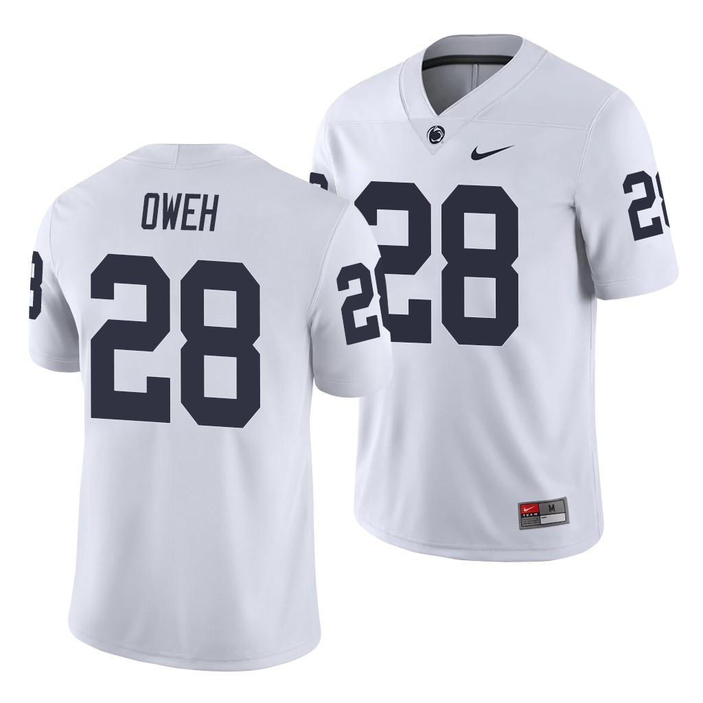 Penn State Nittany Lions Jayson Oweh White Game College Jersey YG8OQGXV