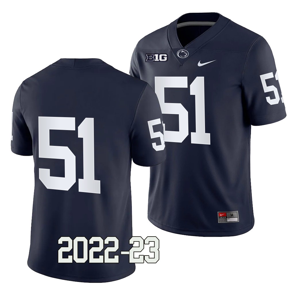 Penn State Nittany Lions Jimmy Christ Jersey 2022-23 College Navy #51 Game Shirt 5AGFZGXV