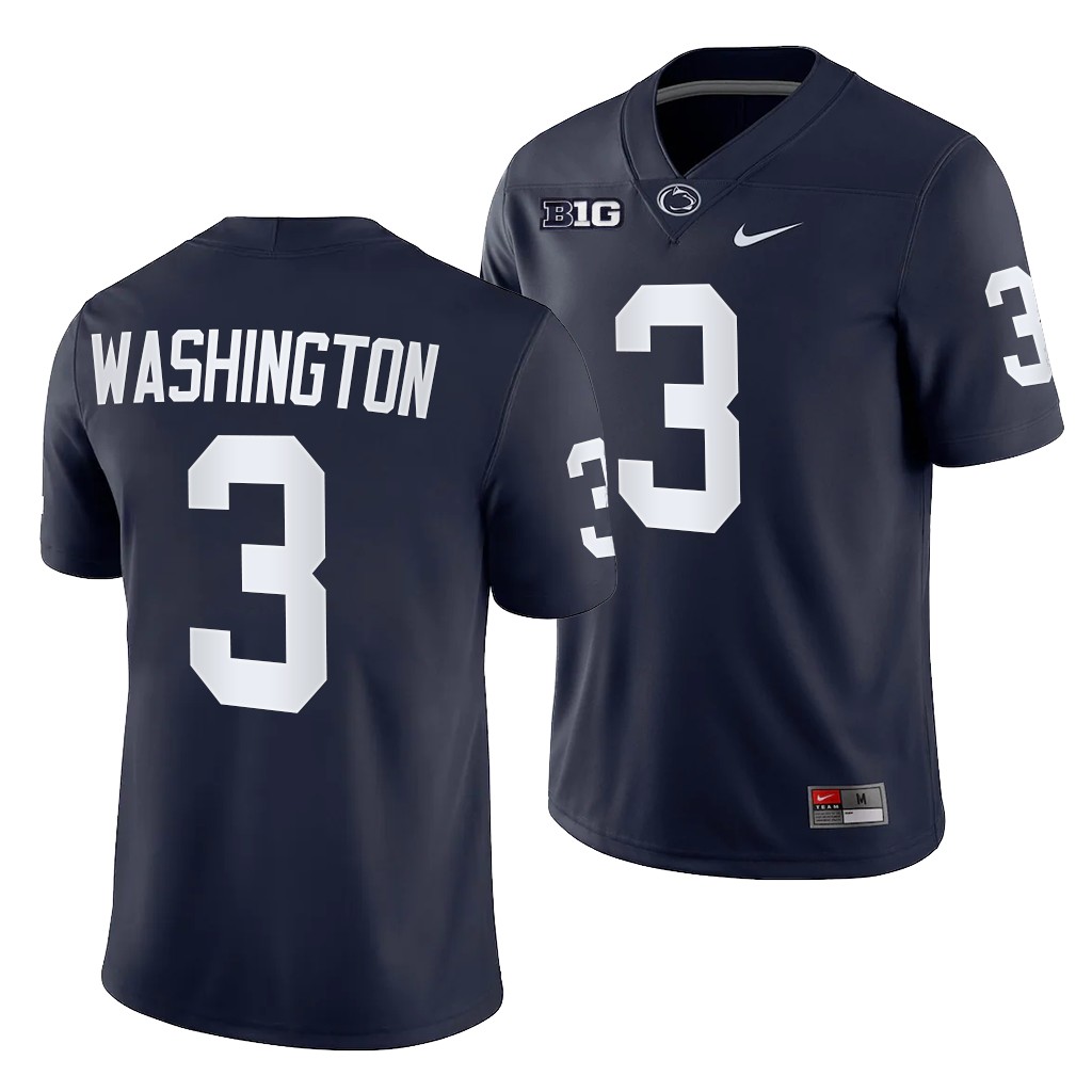 Penn State Nittany Lions Parker Washington 3 Navy -22 College Game Jersey Men 6L8OIGXV
