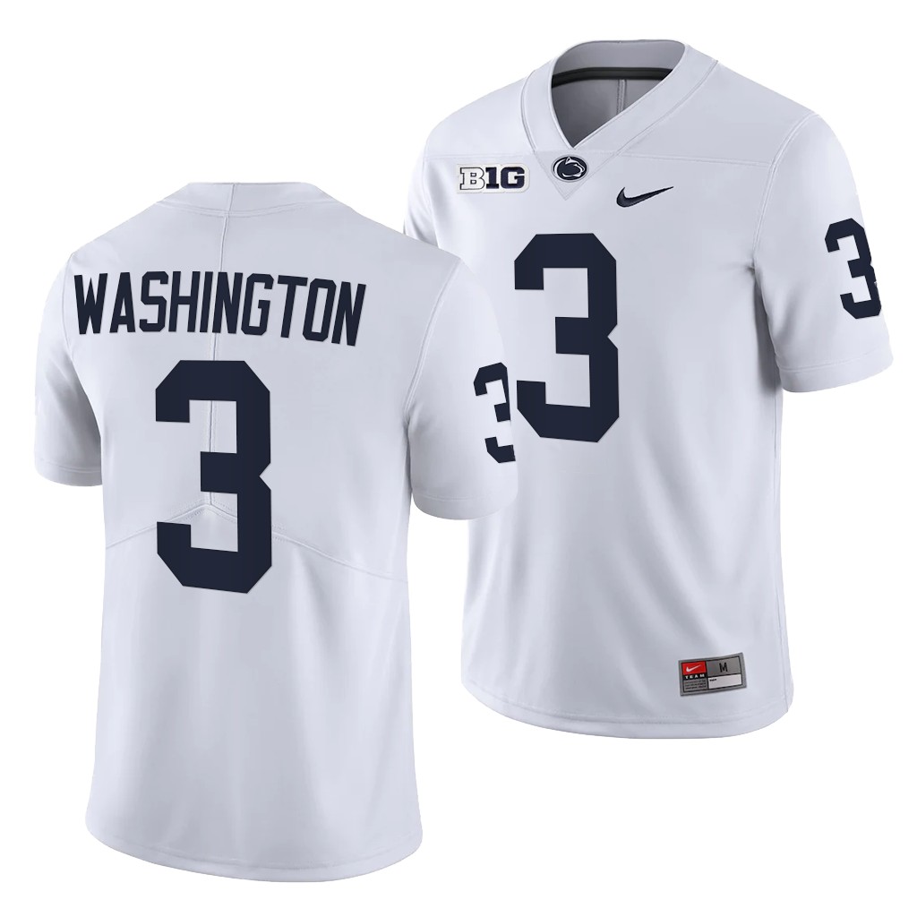 Penn State Nittany Lions Parker Washington 3 White -22 College Limited Jersey Men VBLZCGXV