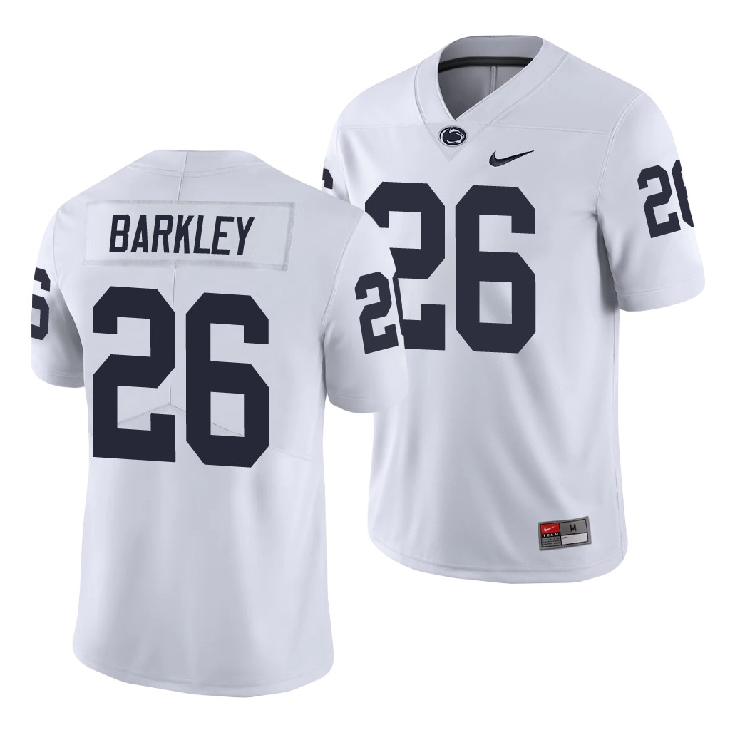 Penn State Nittany Lions Saquon Barkley White Limited College Jersey ZSUOPGXV