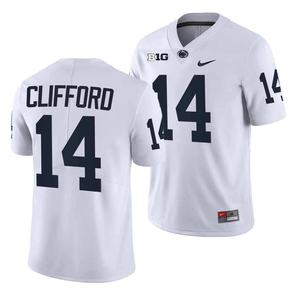 Penn State Nittany Lions Sean Clifford 14 White -22 College Limited Jersey Men SQOUKGXV
