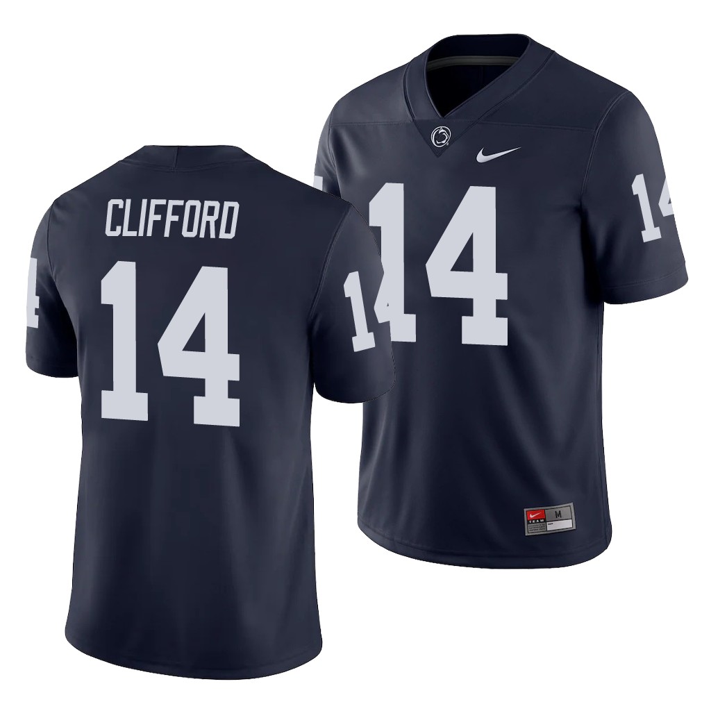 Penn State Nittany Lions Sean Clifford Navy College Game Jersey LP4YGGXV