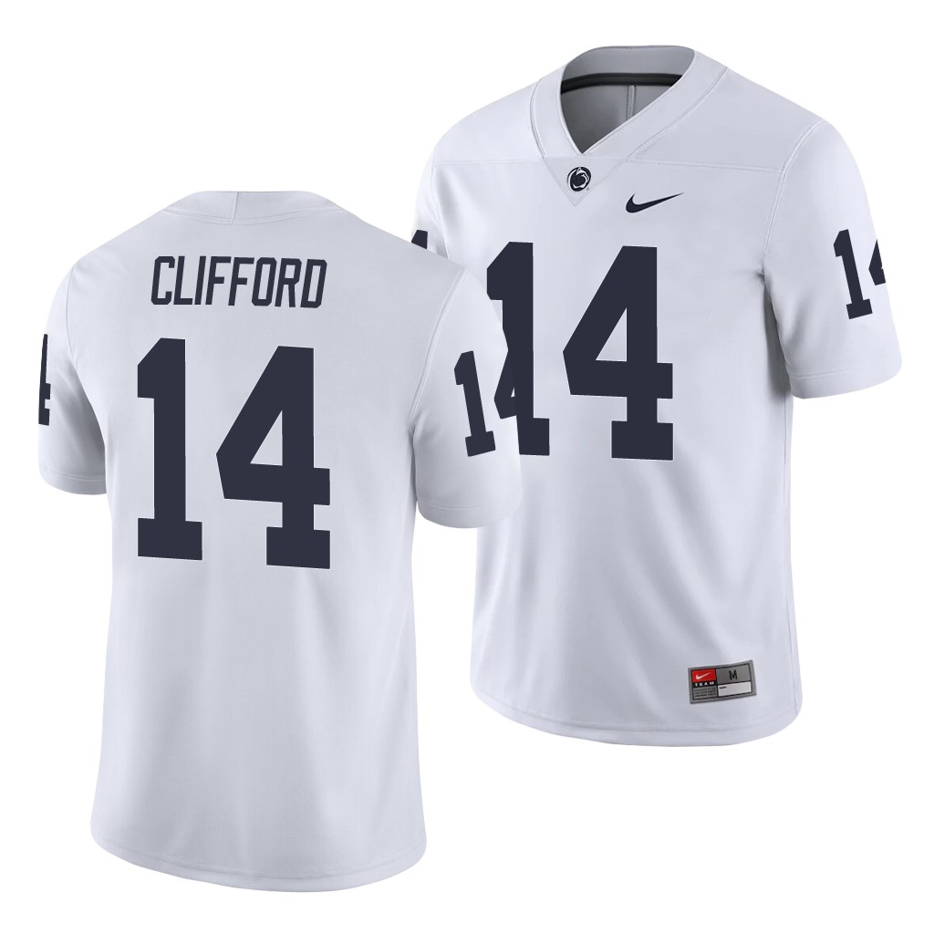 Penn State Nittany Lions Sean Clifford White College Game Jersey FETEBGXV