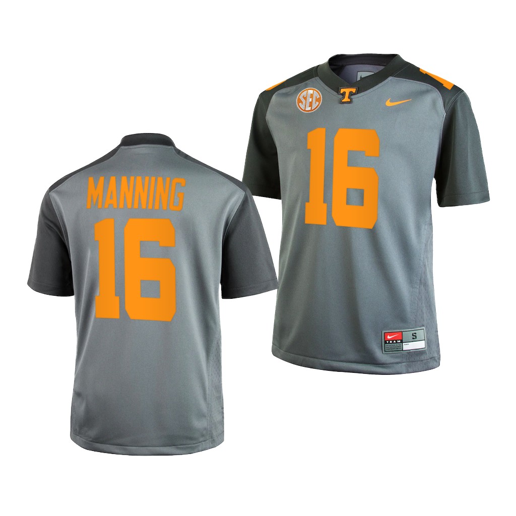 Peyton Manning Tennessee Volunteers Gray College Youth Jersey UKDXZGXV