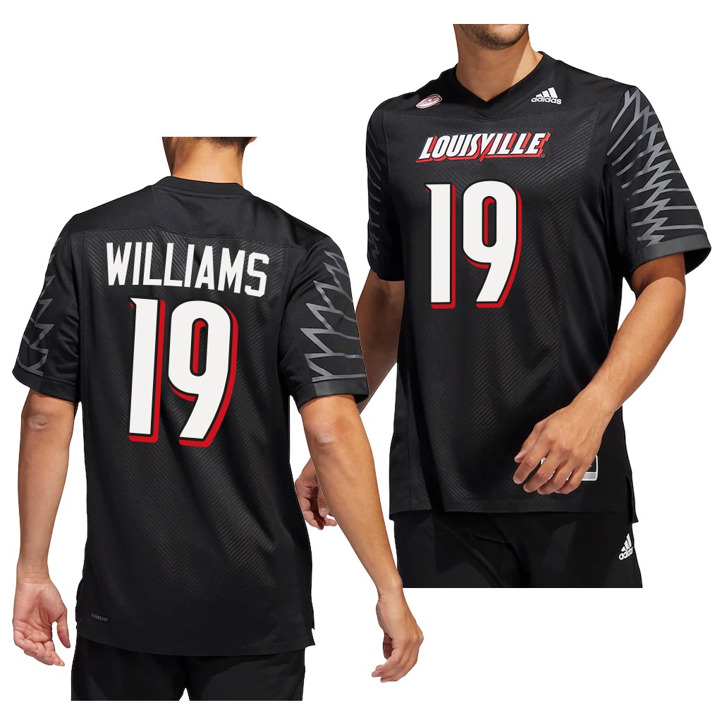Popeye Williams Louisville Cardinals #19 Black Jersey 2022-23 Premier Uniform YAAS1GXV
