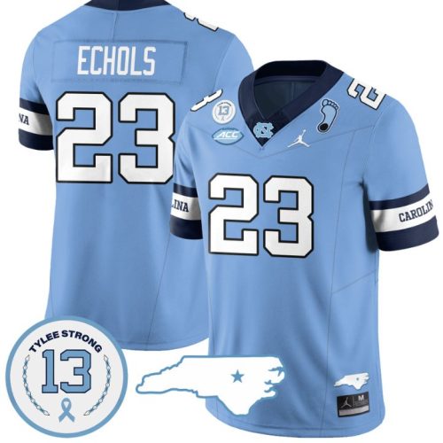 Power Echols Jersey #23 North Carolina Tar Heels Vapor College Football Stitched Alternate Blue WVGAEGXV
